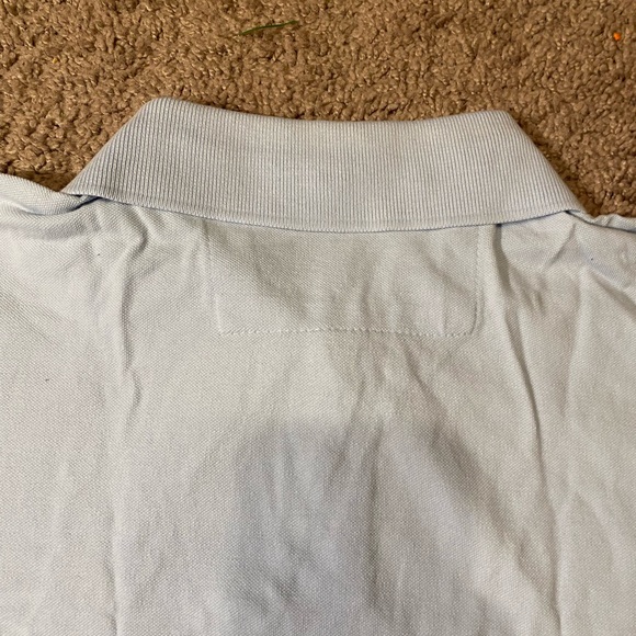 Banana Republic Adult Mens Size Large Polo Blue Golf Work Outdoor Summer Shirt - Picture 8 of 9